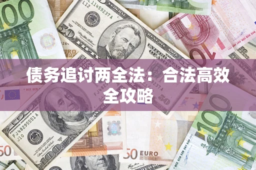 武汉债务追讨两全法：合法高效全攻略