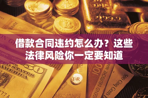 武汉借款合同违约怎么办？这些法律风险你一定要知道