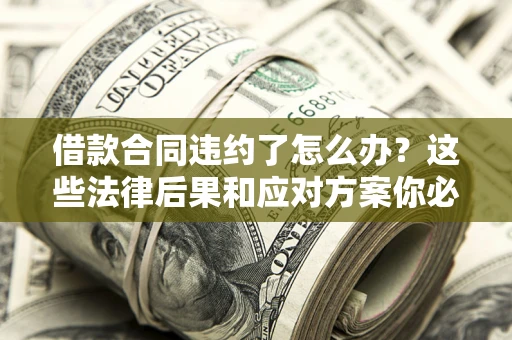 武汉借款合同违约了怎么办？这些法律后果和应对方案你必须知道