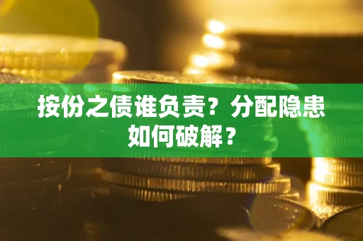 武汉按份之债谁负责？分配隐患如何破解？