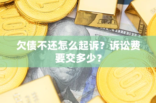 武汉欠债不还怎么起诉？诉讼费要交多少？