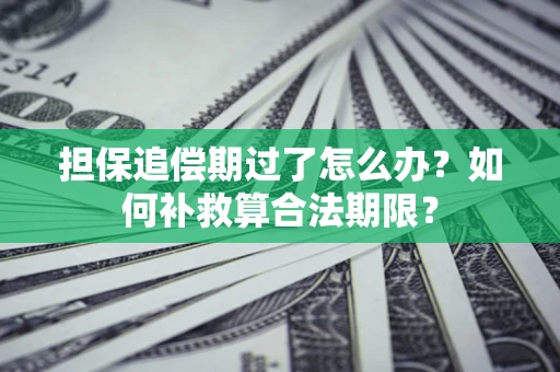 武汉担保追偿期过了怎么办？如何补救算合法期限？