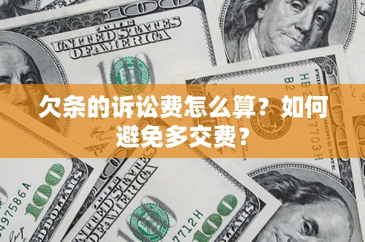 武汉欠条的诉讼费怎么算？如何避免多交费？
