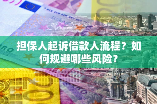 武汉担保人起诉借款人流程？如何规避哪些风险？