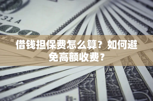 武汉借钱担保费怎么算？如何避免高额收费？