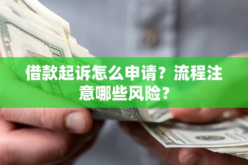 武汉借款起诉怎么申请？流程注意哪些风险？